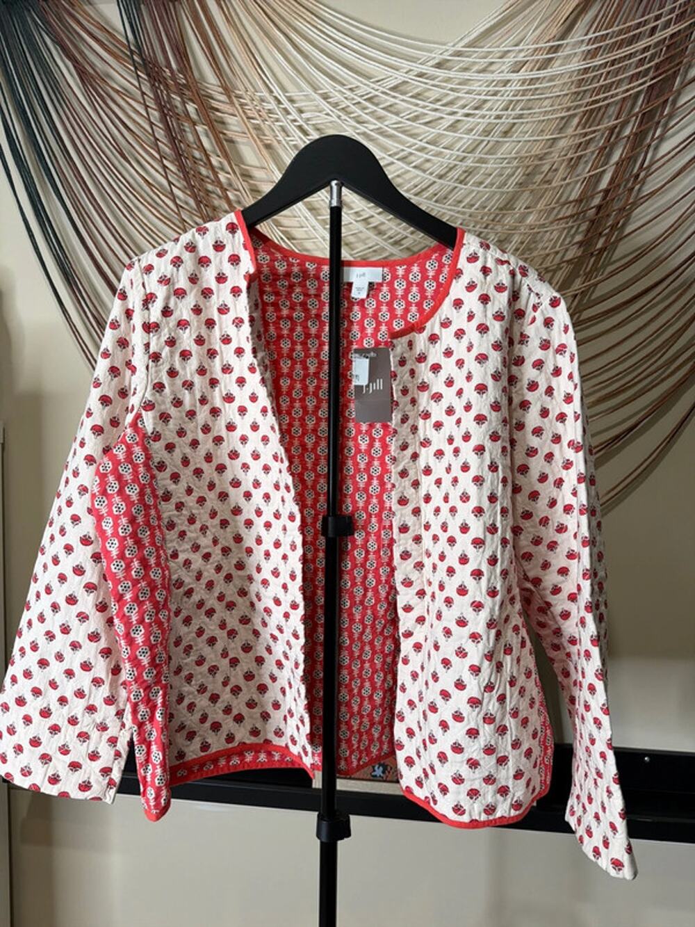 Jay Jill 100% cotton quilted jacket NWT M 3155